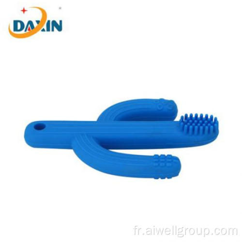 Cactus Tooth mâcher jouet teether bébé brosse à dents en silicone